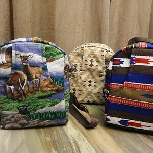 New Mini Backpacks Tote Sling Bags Western Sarape Chevron Deer Shoulder Crossbod